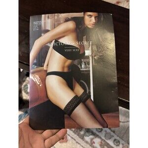 NEW VICTORIA'S SECRET Very Sexy Glamour Lace Thigh High Size B 15 Denier -Nude